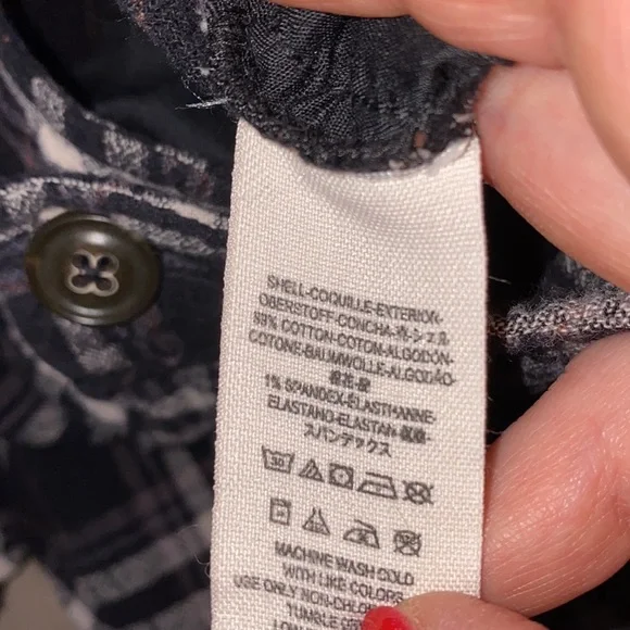 Free People plaid textured high waisted trouser pants size 8 - Picture 5 of 8